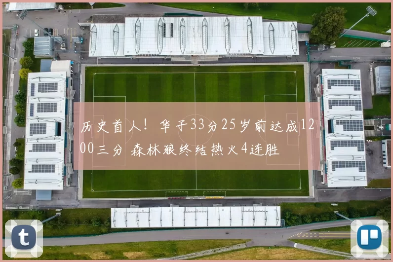 历史首人！华子33分25岁前达成1200三分 森林狼终结热火4连胜