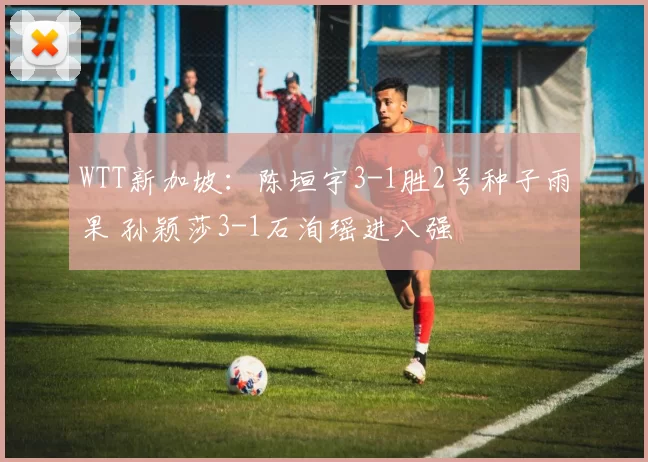 WTT新加坡：陈垣宇3-1胜2号种子雨果 孙颖莎3-1石洵瑶进八强